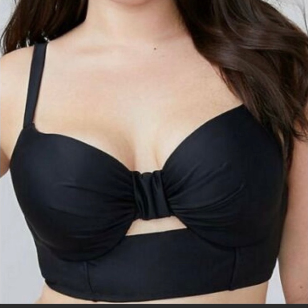 44C Cacique Swimsuit Swim Bikini Top New